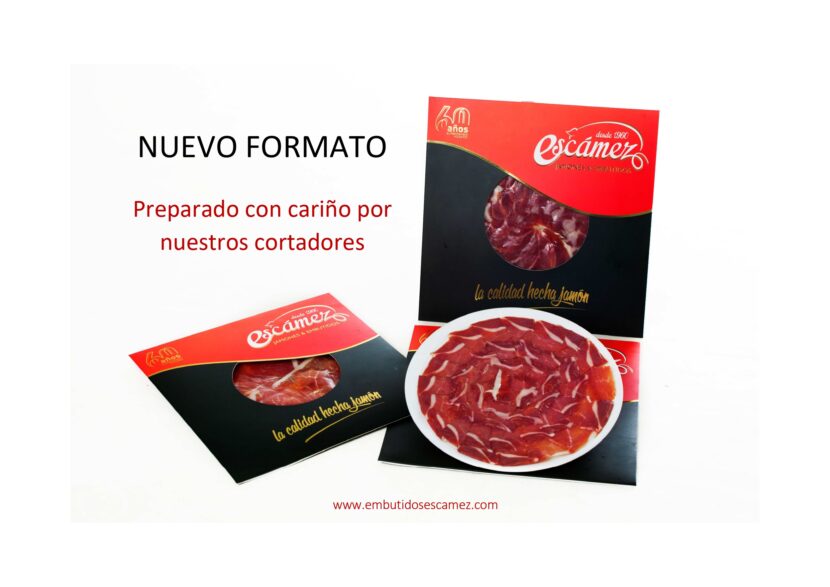 Sobre con 2 platos de jamón cortado a cuchillo - Imagen 4